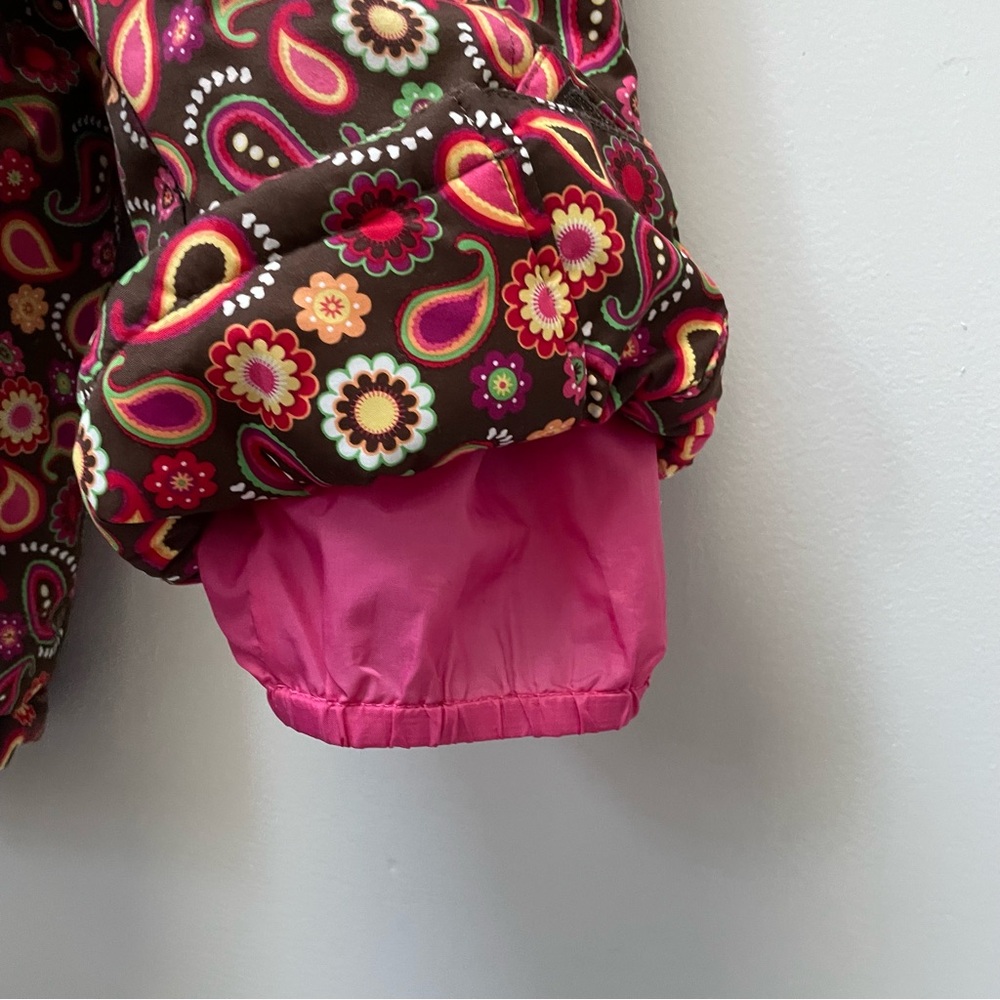 Hanna Andersson snow bib, 90 cm/3T, paisley print - Picture 9 of 11